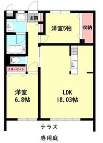 ＡＱＵＡ・101号室の間取り