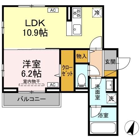 習志野台2丁目PJ B棟　B棟・301号室の間取り