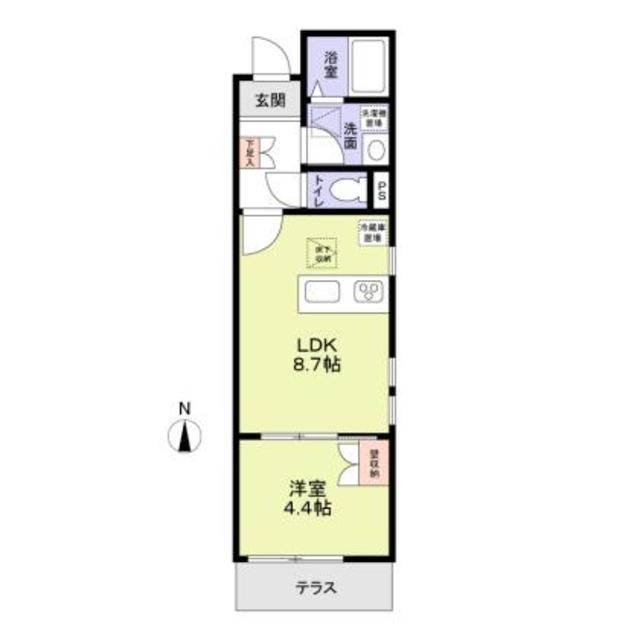 ＡＶＯＮ　ＨＯＵＳＥ　ＫＯＨＩＮＡＴＡ・01号室の間取り