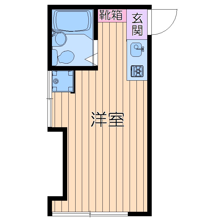 ビバハイム・211号室の間取り