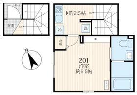 ウィズスタイル・201号室の間取り