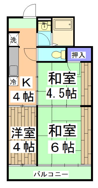 コーポエルの間取り