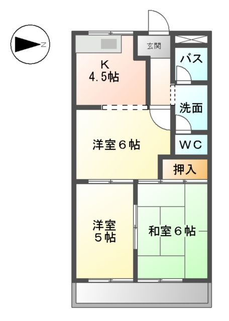 セントラルハイムTAKAHASHIの間取り