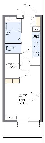 レオパレスボンヌールの間取り