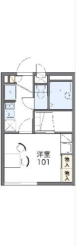 レオパレスシャルマンⅡの間取り
