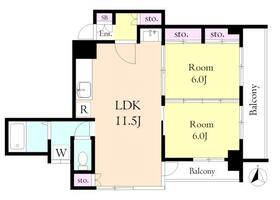 ルミエール岡村の間取り