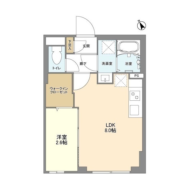 ウェルスクエア馬込Ⅱ・402号室の間取り