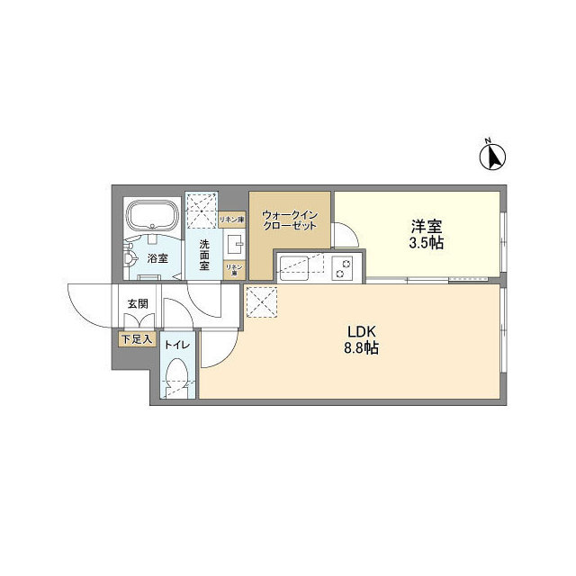 ウェルスクエア新宿戸山・503号室の間取り