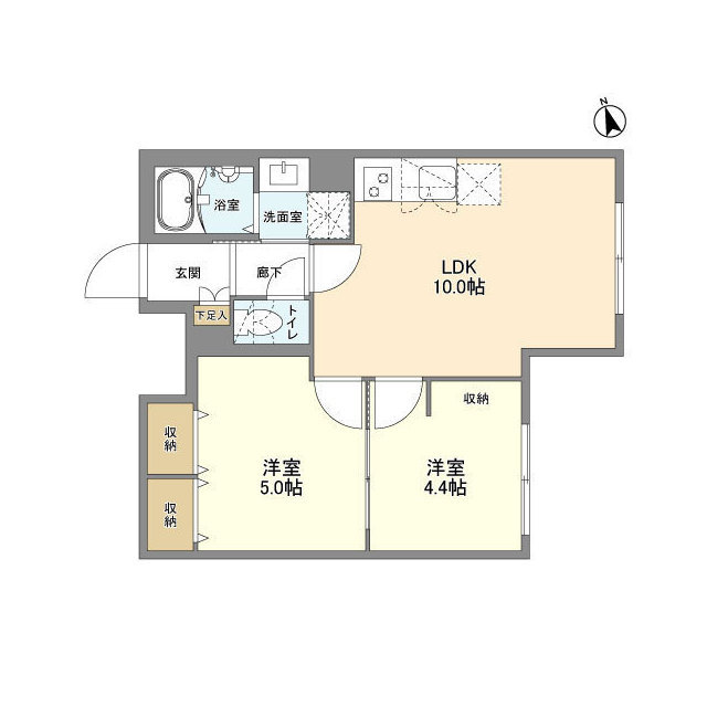 ウェルスクエア新宿戸山・304号室の間取り