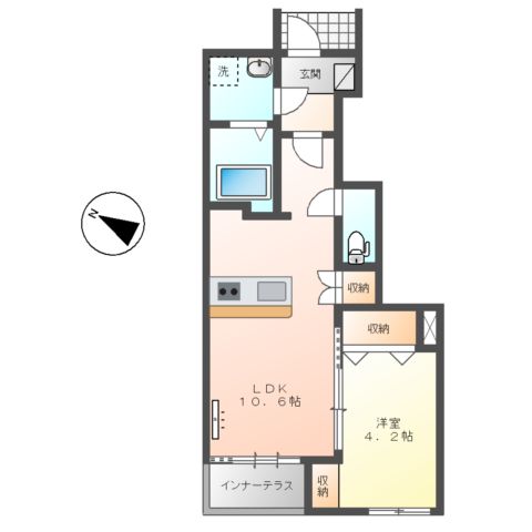 サンローズⅡの間取り