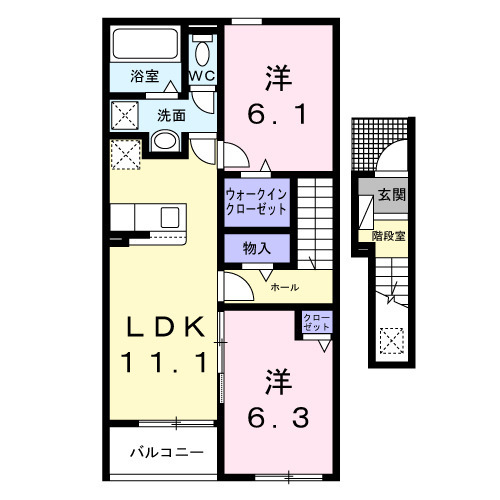 ベリッシマ Ⅰの間取り