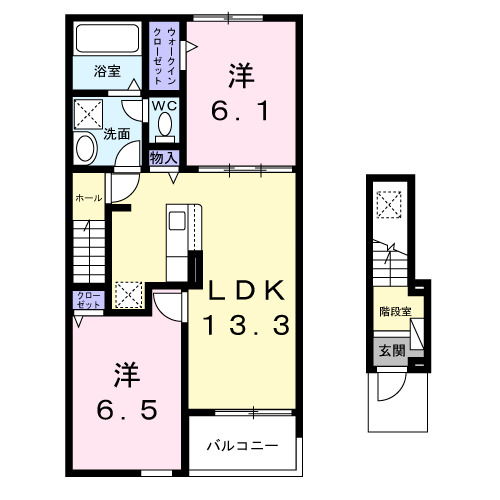 ベリッシマ Ⅱの間取り