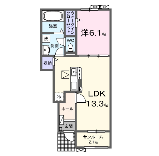 グランリーザⅠの間取り