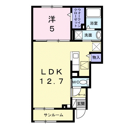 キイライシャン・01020号室の間取り