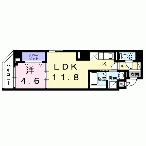ＨＡＲＭＯＮＩＡ（ハルモニア）・02020号室の間取り