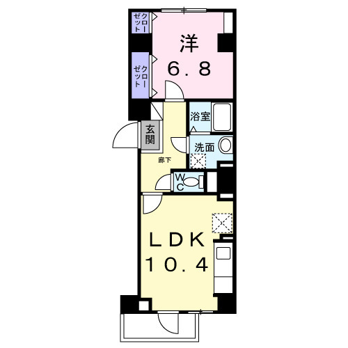 クレヴァンス　西巣鴨・02010号室の間取り