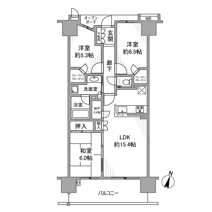 プラウドシティ金町アベニューの間取り