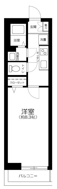 ＺＥＲＤＩＡ草加・103号室の間取り