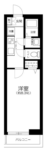 ＺＥＲＤＩＡ草加・101号室の間取り