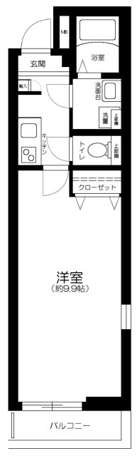 メルクリオ東川口・301号室の間取り