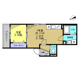 ＡＰＴ新検見川・201号室の間取り