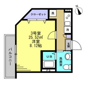 ＡＰＴ新検見川・103号室の間取り