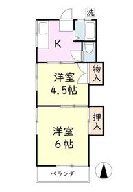 ベルハウス・202号室の間取り