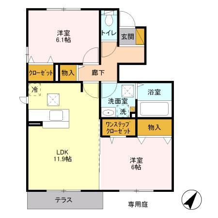 グランフェリーチェ Bの間取り