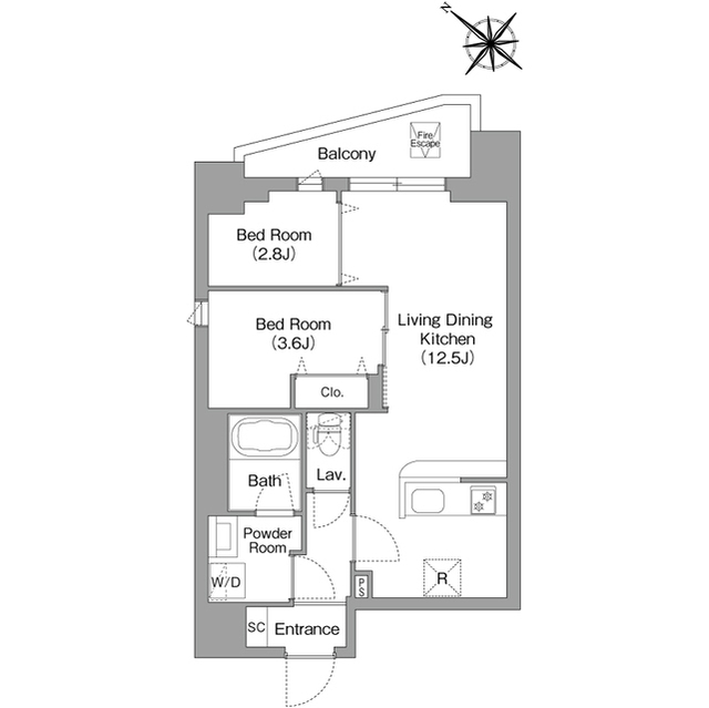 コンフォリア・リヴ豊洲キャナルの間取り