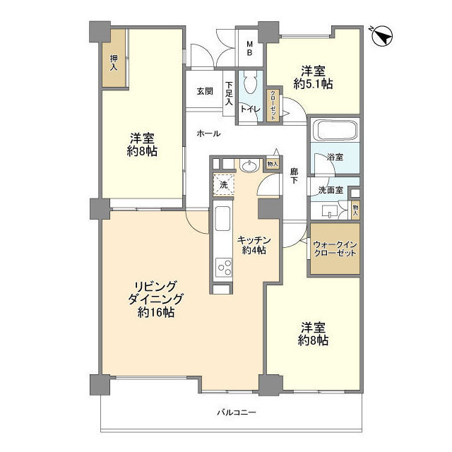 スカイプラザ・ユーカリが丘ウエストタワーの間取り