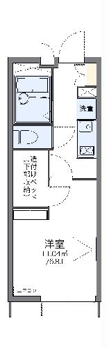 レオパレスサンフラワーAの間取り