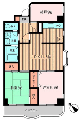 ウィステリア冬木・0401号室の間取り