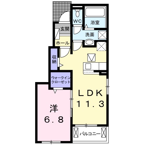 ブライト・ガーデン小土の間取り