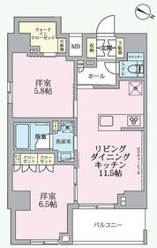 ＡＲＫＭＡＲＫ成増・1302号室の間取り