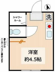 グレースミニヨン・104号室の間取り