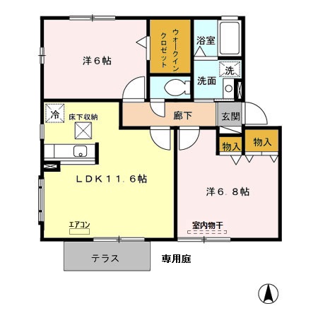 エクレーレAの間取り