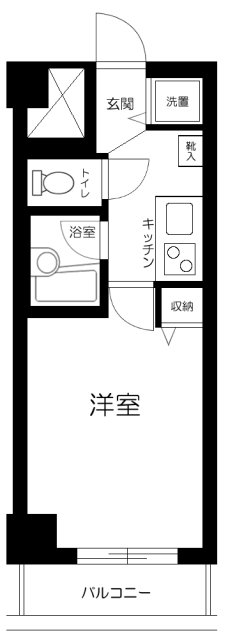 ジュエル荻窪・204号室の間取り
