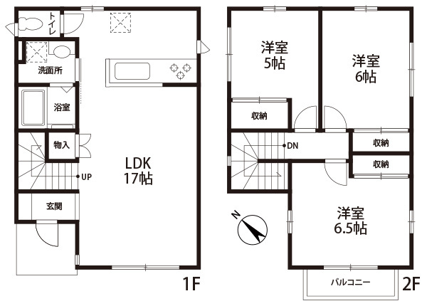 ビレッジ都町Ⅱの間取り