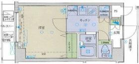 アデッソ新宿若松町・802号室の間取り