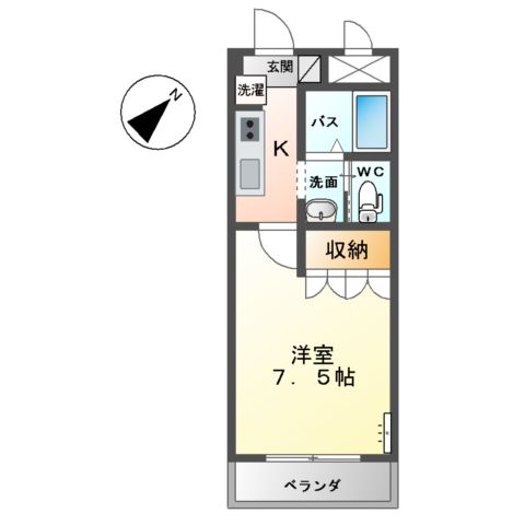 コーポハウス花の間取り