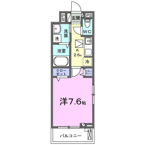 ラフレシール・01010号室の間取り