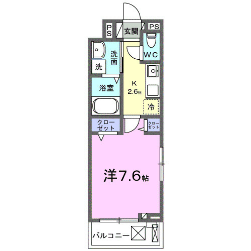 ラフレシール・02010号室の間取り