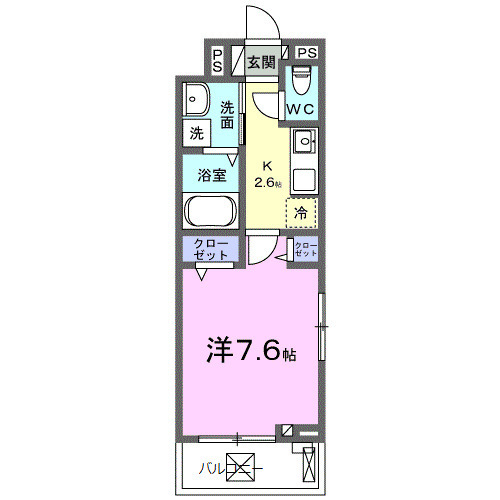 ラフレシール・03010号室の間取り