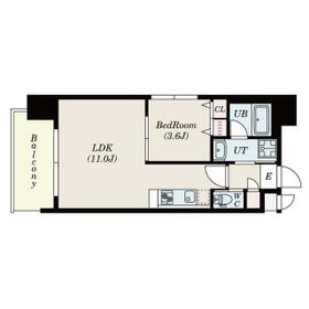 フレンシアノイエ難波南の間取り