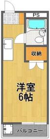 ｂ’ＣＡＳＡ福生Ⅱｒｅ－ｂｏｒｎ・210号室の間取り