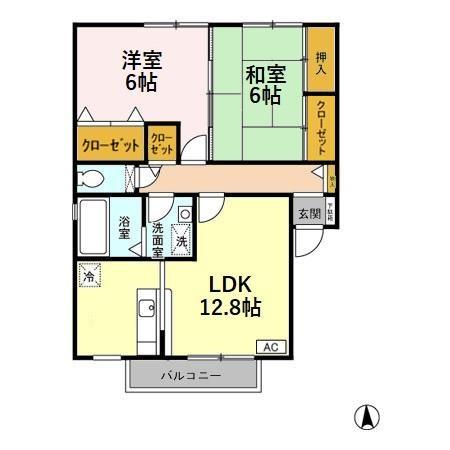 スターブル Bの間取り