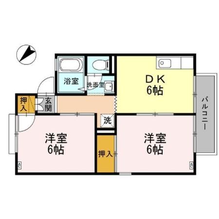 セジュールK2 南の間取り