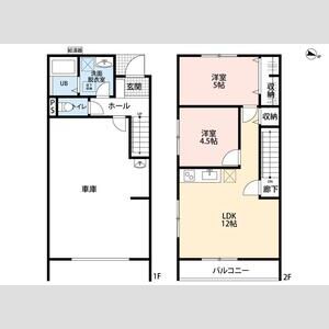 ガレージハウス久喜青毛の間取り