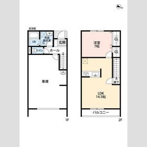 ガレージハウス久喜青毛の間取り