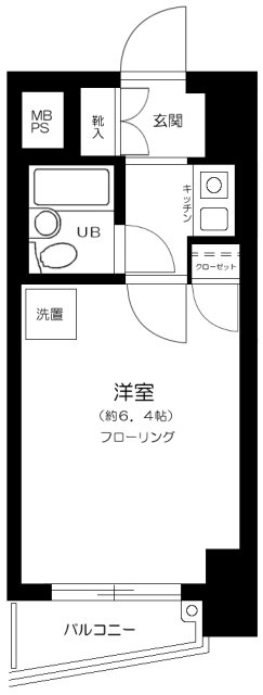 シーアイマンション池袋西・803号室の間取り